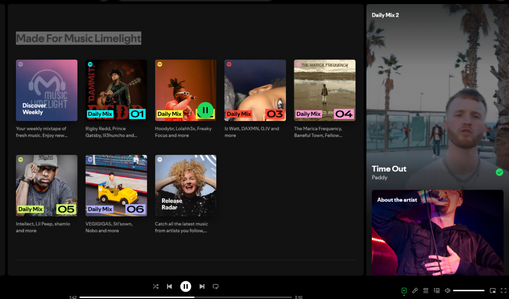 Spotify algorithmic playlists 2b
