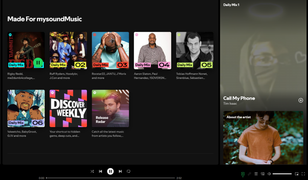 Spotify algorithmic playlists